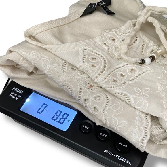 Lauren Ralph Lauren Boho Top Tassel Black Label Cottage Off White Medium - Picture 12 of 12